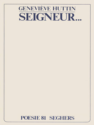 cover image of Seigneur